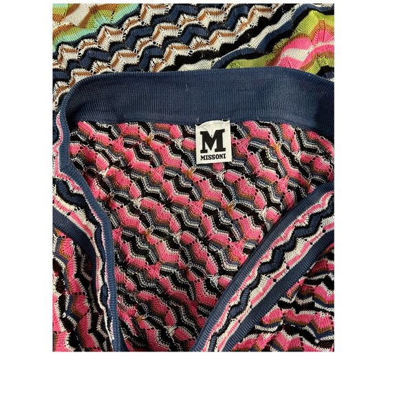 NWOT M Missoni 1 Shoulder  Multi-Colored Tunic top Size 40 (Italian) Size 4 US - Picture 9 of 10